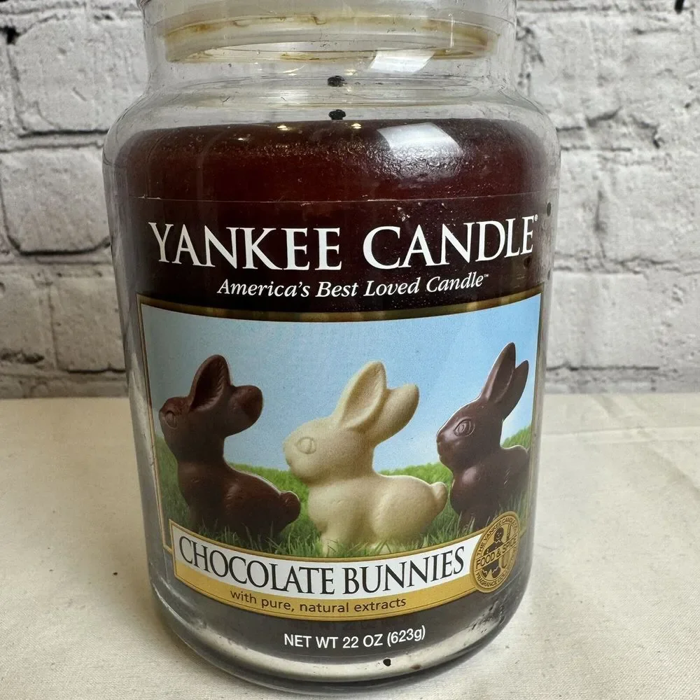 YANKEE CANDLE CHOCOLATE BUNNIES‎ CANDLE 22OZ Best Loved Candles TESTED WICK